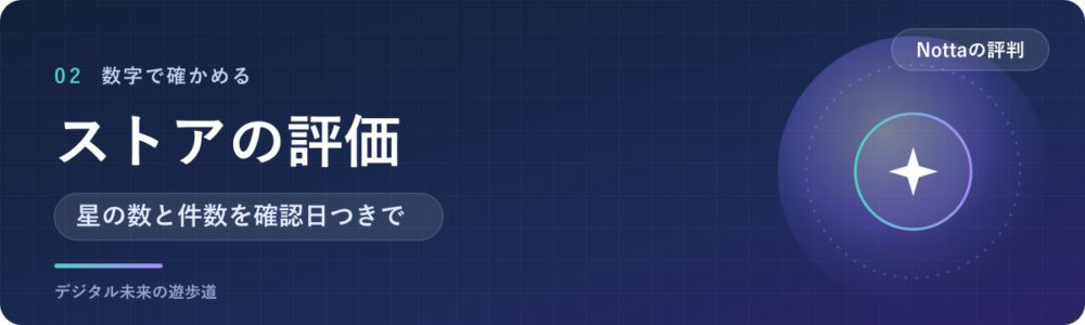 Nottaの評判は？アプリストアの評価で見る